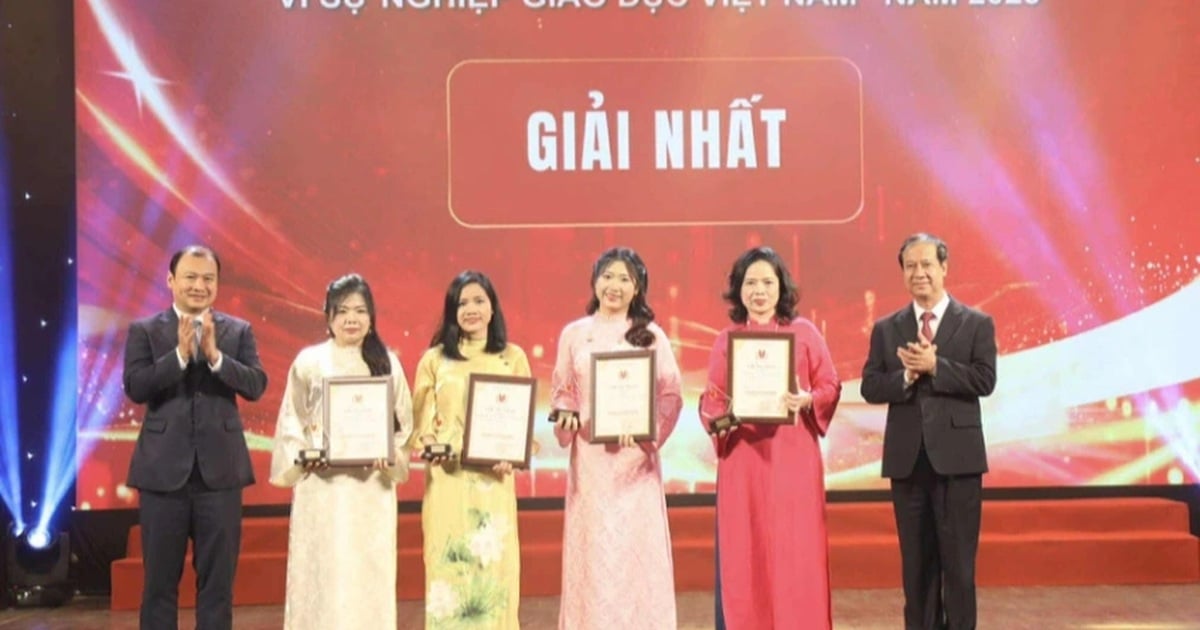 Báo Dân trí đạt Giải thưởng Vì sự nghiệp giáo dục Việt Nam năm 2025