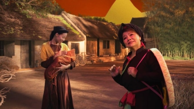 뮤직비디오 속 아티스트 Thanh Hoa의 모습.