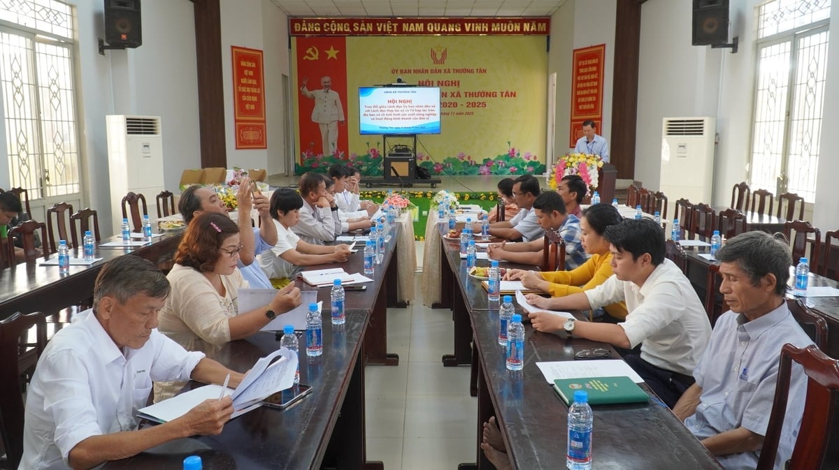 Xã Thường Tân uu tiên nông nghiệp xanh và liên kết 'bốn nhà' nhằm tạo vùng sản xuất tập trung, nâng cao chất lượng và giá trị nông sản địa phương. Ảnh: Trần Phi.