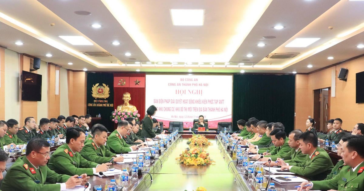 Hanoi City Police: Discussing measures to resolve complicated ...