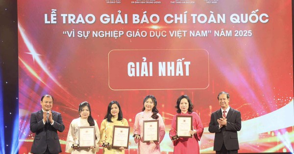 60 tác phẩm đoạt giải báo chí toàn quốc "Vì sự nghiệp Giáo dục Việt Nam"