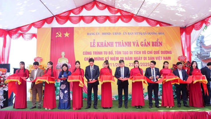 Duong Hoa: Preservando e promovendo o valor do patrimônio das artes marciais de Que Duong - Foto 1. Dương Hòa: Bảo tồn và phát huy giá trị di tích Võ chỉ Quế Dương- Ảnh 1.