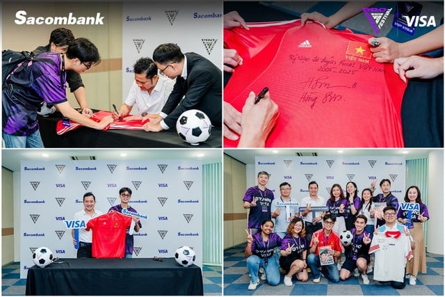 Sacombank följer med Visa på e-sportevenemanget EA SPORTS FC PRO FESTIVAL - Foto 4. Sacombank đồng hành cùng Visa tại sự kiện thể thao điện tử EA SPORTS FC PRO FESTIVAL - Ảnh 4.