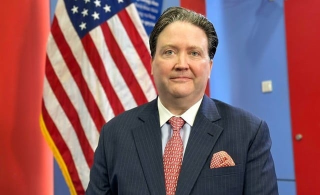 Amerikaans ambassadeur in Vietnam, Marc Knapper. Foto: VGP. Đại sứ Hoa Kỳ tại Việt Nam Marc Knapper. Ảnh: VGP.