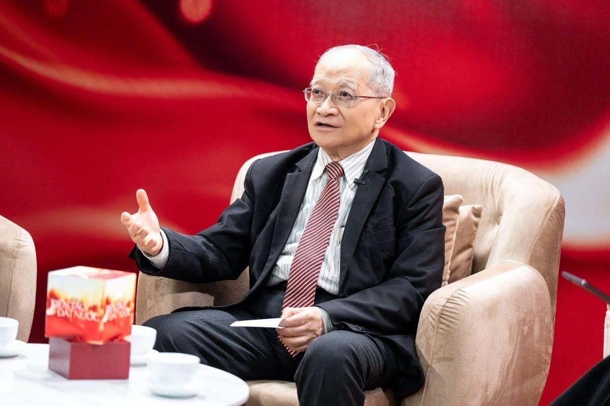 Dr. Le Dang Doanh, tidigare chef för Central Institute for Economic Management. Foto: CDT. TS. Lê Đăng Doanh, Nguyên Viện trưởng Viện Nghiên cứu Quản lý Kinh tế Trung ương. Ảnh: CĐT.
