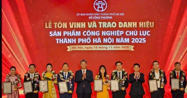 Hà Nội trao danh hiệu sản phẩm công nghiệp chủ lực cho 35 sản phẩm