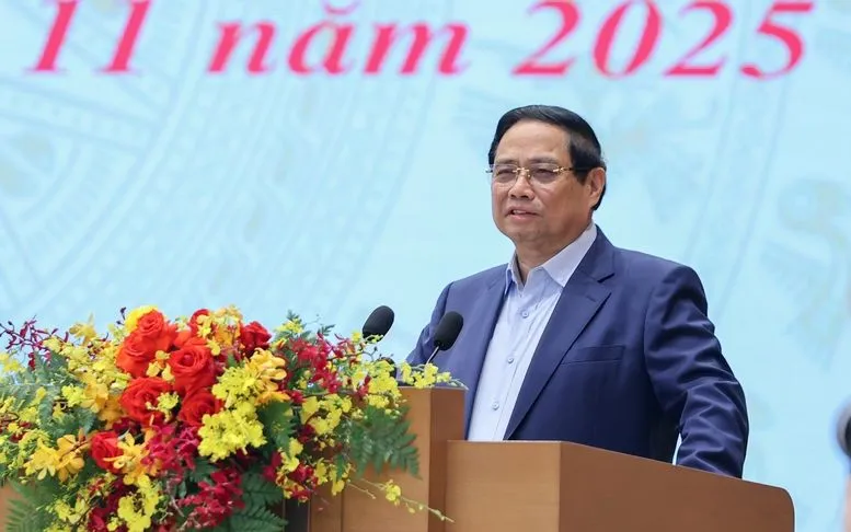 Perdana Menteri Pham Minh Chinh berbicara Thủ tướng Phạm Minh Chính phát biểu