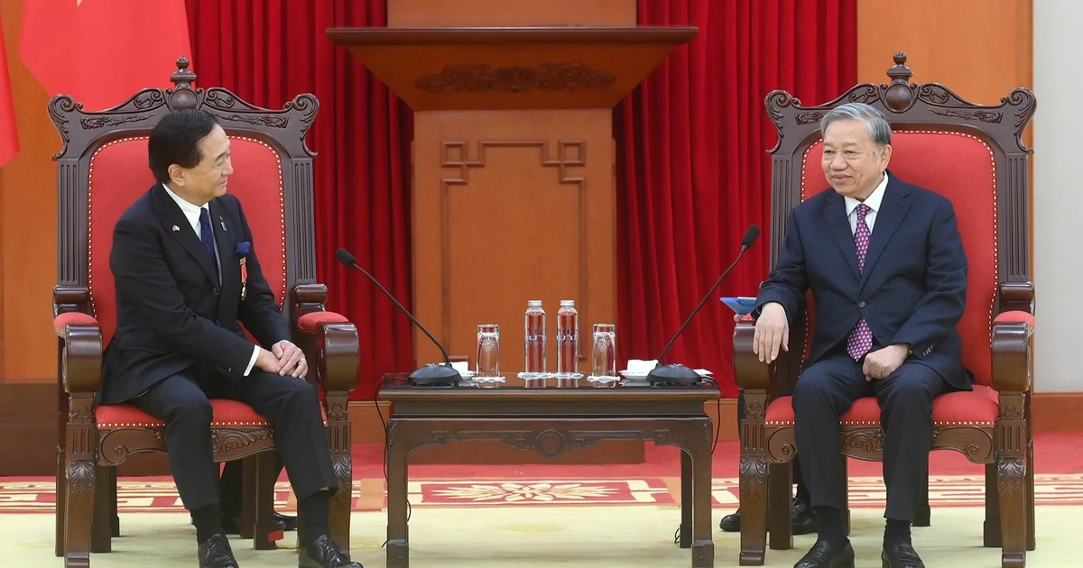 [Ảnh] Tổng Bí thư Tô Lâm tiếp Thống đốc tỉnh Kanagawa (Nhật Bản) Kuroiwa Yuji