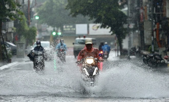 Alerta de inundação na região central.