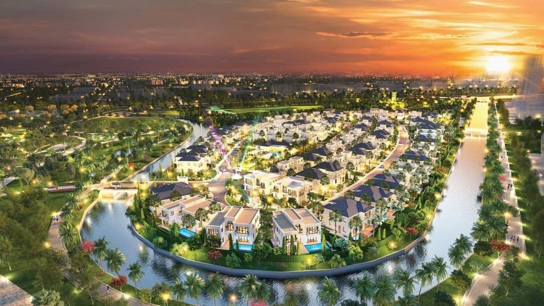 Terletak di tepi Sungai Vam Co Dong sepanjang 5,8 km, Waterpoint adalah kawasan perkotaan hijau yang mengintegrasikan berbagai fasilitas, sekolah, supermarket, dan taman. Foto: Nam Long. Được ôm bởi 5,8 km đường sông Vàm Cỏ Đông, Waterpoint là một đô thị xanh, tích hợp All-in-one từ tiện ích, trường học, siêu thị, công viên. Ảnh: Nam Long.