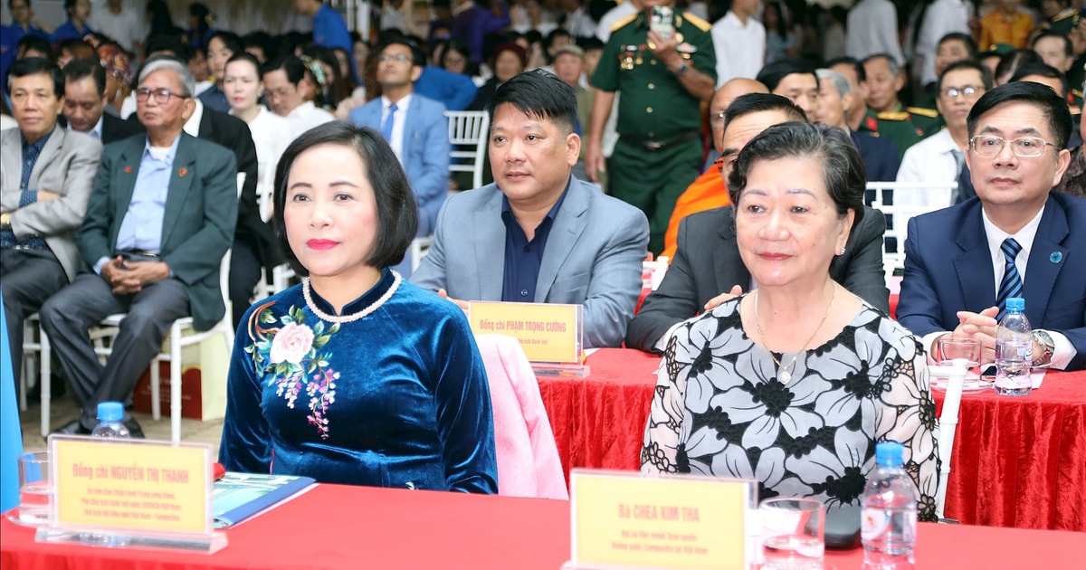 Phó Chủ tịch Quốc hội Nguyễn Thị Thanh dự Giao lưu sinh viên Việt Nam – Campuchia