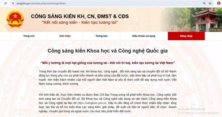 नवाचार पोर्टल: कानूनी सहायता, प्रौद्योगिकी कनेक्शन और 24/7 नवाचार स्वागत - फोटो 1. Cổng Sáng kiến: Hỗ trợ pháp lý, kết nối công nghệ và tiếp nhận sáng kiến 24/7- Ảnh 1.