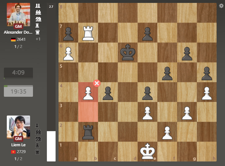 Xem lại ván đấu Lê Quang Liêm thủ hòa ngoạn mục tại vòng 5 World Cup cờ vua - Ảnh 3.