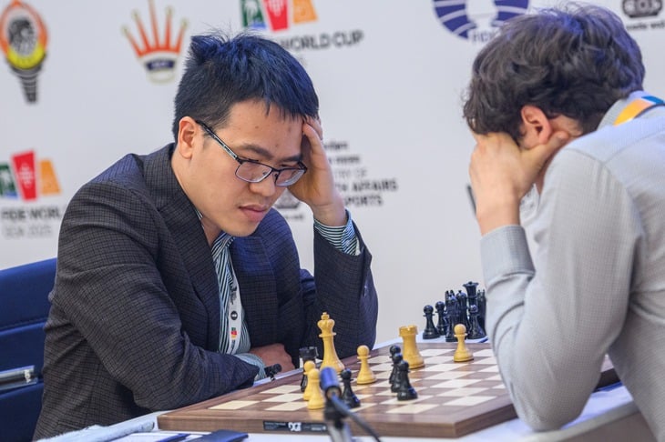 Tie-break World Cup cờ vua: Chờ trận cờ nhanh lịch sử của Lê Quang Liêm