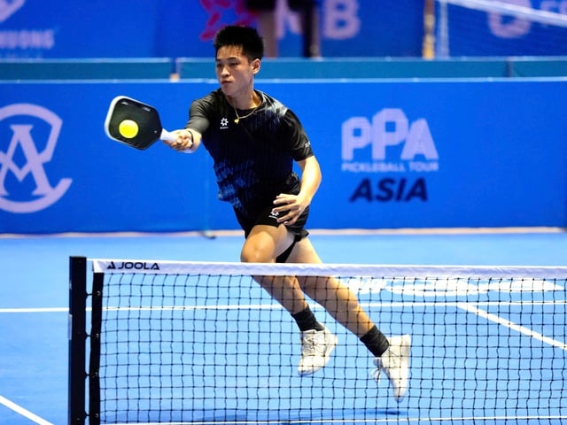 Trương Vinh Hiển đánh bại Lý Hoàng Nam, vô địch giải pickleball PPA Tour Úc- Ảnh 1.