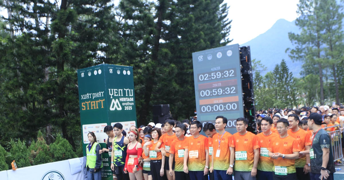 Gần 3.000 runner tranh tài tại Yên Tử Heritage Marathon 2025