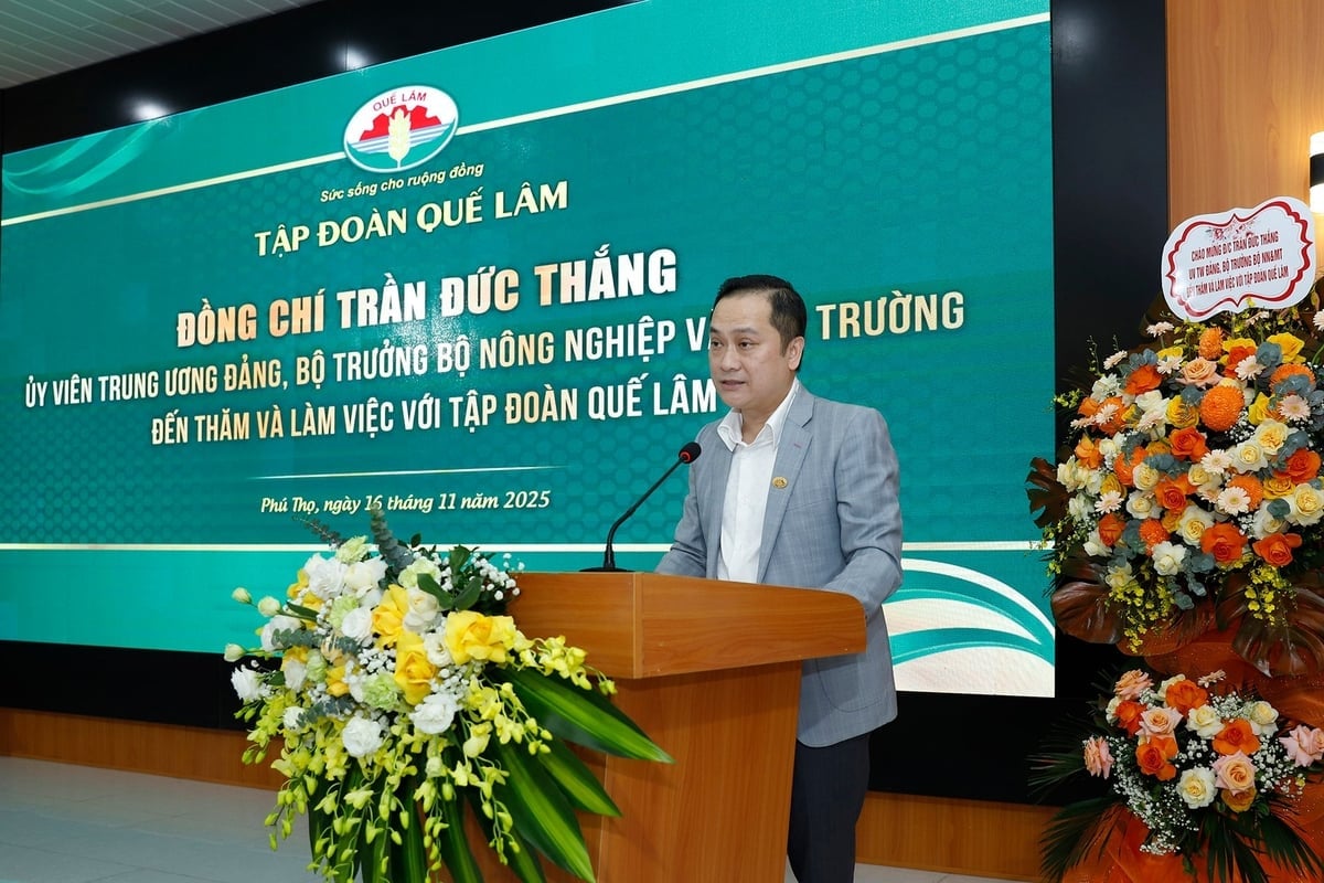 Mr. Nguyen Thanh Vinh, generaldirektør i Que Lam Group. Foto: Khuong Trung. Ông Nguyễn Thanh Vĩnh, Tổng Giám đốc Tập đoàn Quế Lâm. Ảnh: Khương Trung.