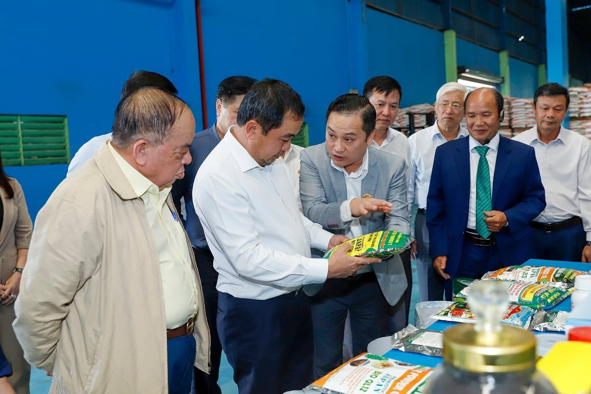 «Modellene til Que Lam Group er svært bærekraftige og fullstendig upåvirket av epidemien», sa Nguyen Thanh Vinh. Foto: Khuong Trung. 'Các mô hình của Tập đoàn Quế Lâm có tính bền vững cao, hoàn toàn không bị ảnh hưởng bởi dịch bệnh', ông Nguyễn Thanh Vĩnh. Ảnh: Khương Trung.