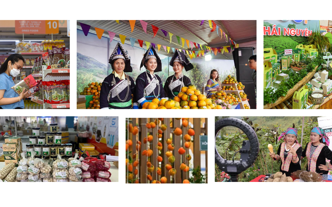 Produkte aus Bergregionen, abgelegenen Gebieten und Inselgebieten werden landesweit an Verbraucher verkauft.