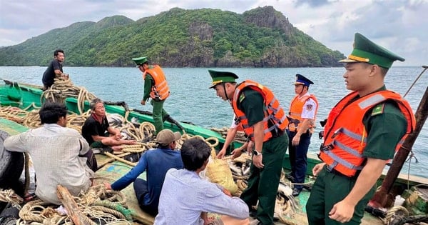 Hiệp đồng ứng cứu 5 ngư dân bị chìm tàu đánh cá trên vùng biển Côn Đảo