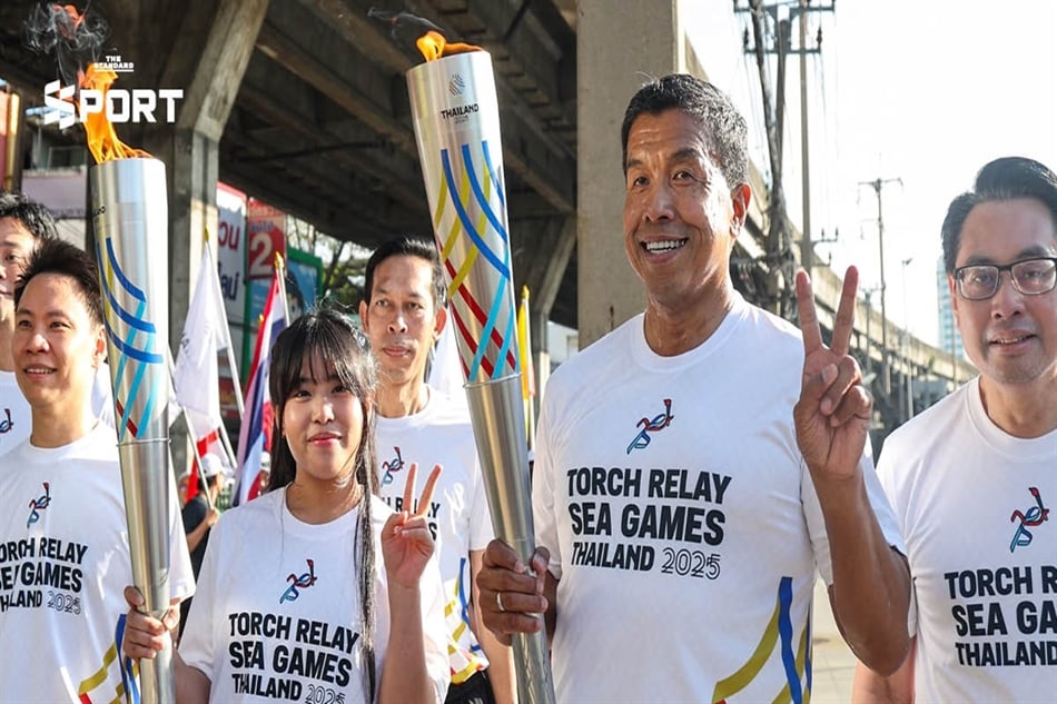 Thái Lan tổ chức lễ rước đuốc SEA Games và ASEAN Para Games 2025 - Ảnh 1.