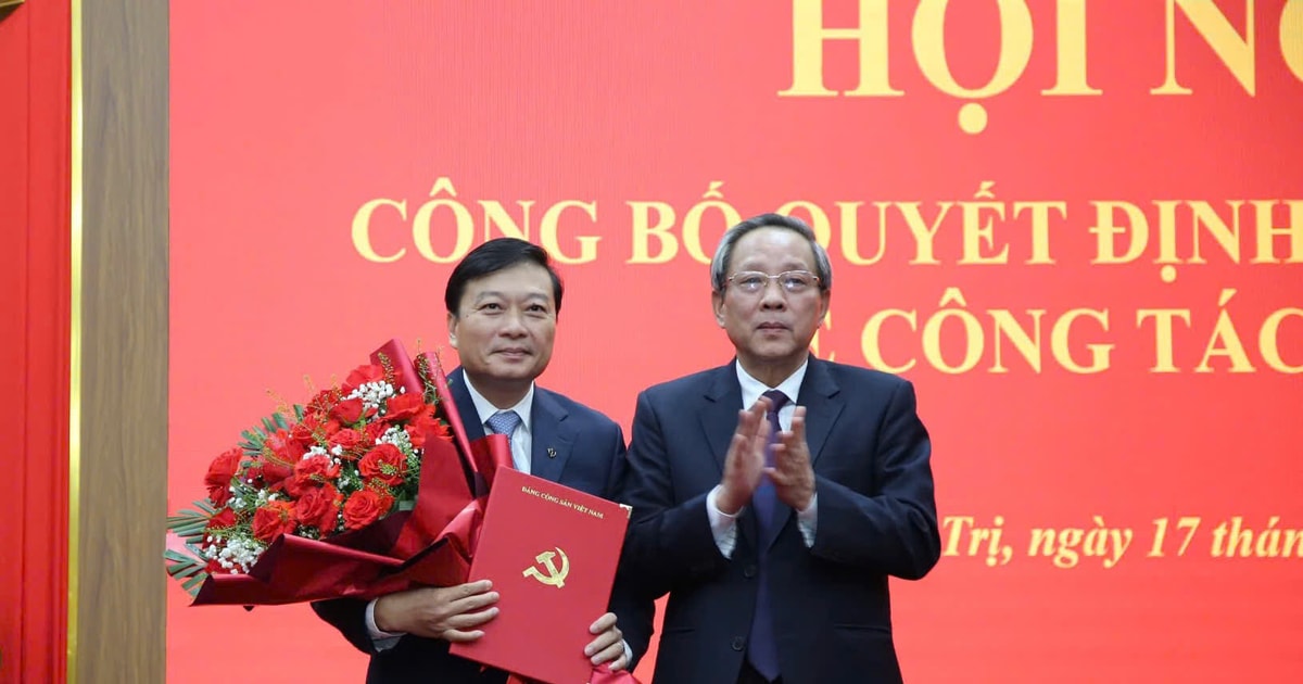 Ông Lê Hồng Vinh giữ chức Phó Bí thư Tỉnh ủy Quảng Trị