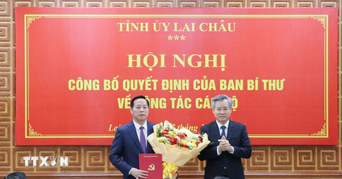 Ông Hà Quang Trung được điều động, chỉ định giữ chức Phó Bí thư Tỉnh ủy Lai Châu