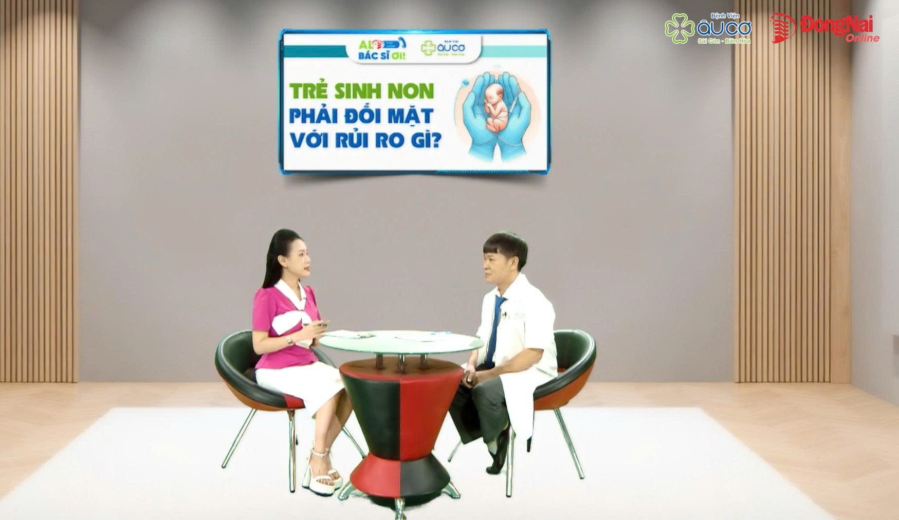 Jaká zdravotní rizika čelí předčasně narozeným dětem a jak může zasáhnout medicína? Pořad „Hello! Doctor“ v novinách a rozhlase Dong Nai bude mít rozhovor se specialistou lékařem I Tran Thanh Kyem, zástupcem lékařského ředitele nemocnice Au Co. Foto: Bich Nhan.