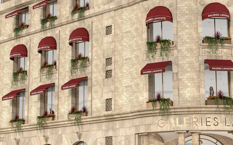 Το πρώτο κατάστημα της Galeries Lafayette στη Βομβάη της Ινδίας. Φωτογραφία: Galeries Lafayette Cửa hàng đầu tiên của Galeries Lafayette tại Mumbai, Ấn Độ. Ảnh: Galeries Lafayette