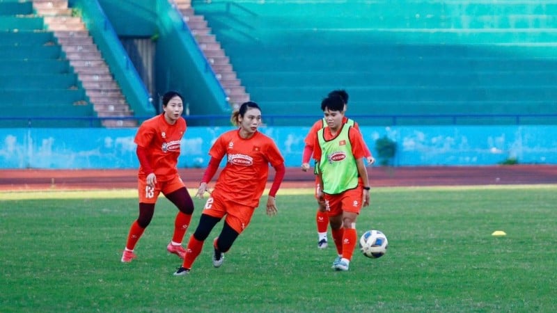 Det vietnamesiske kvinnelaget skal ha en god treningstur før de konkurrerer i de 33. SEA Games. (Foto: VFF)