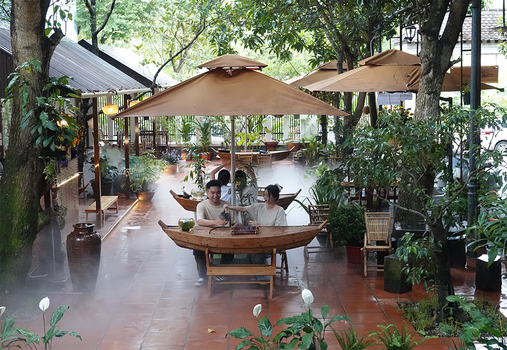 Thanh Yên bên tách trà thơm