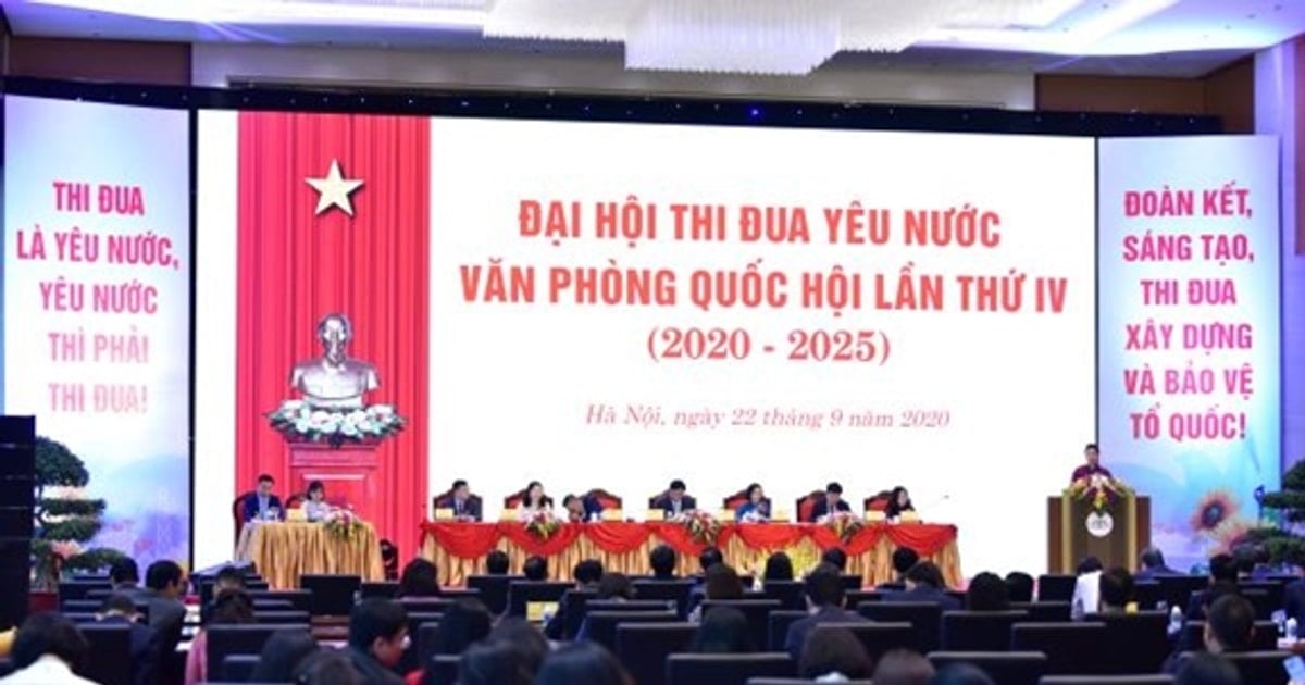 Chiều nay, 18/11 diễn ra Đại hội Thi đua yêu nước Văn phòng Quốc hội lần thứ V