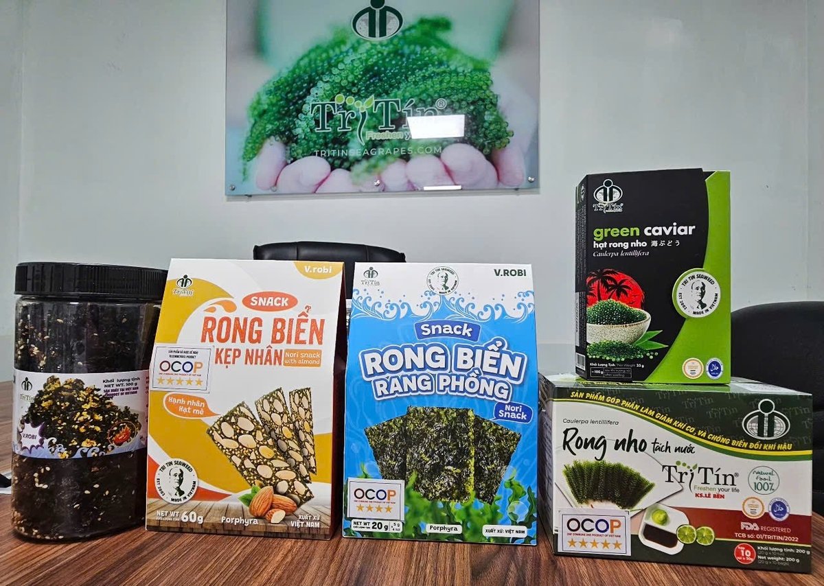 Sản phẩm OCOP 5 sao đầu tiên của tỉnh Khánh Hòa. Ảnh: KS.