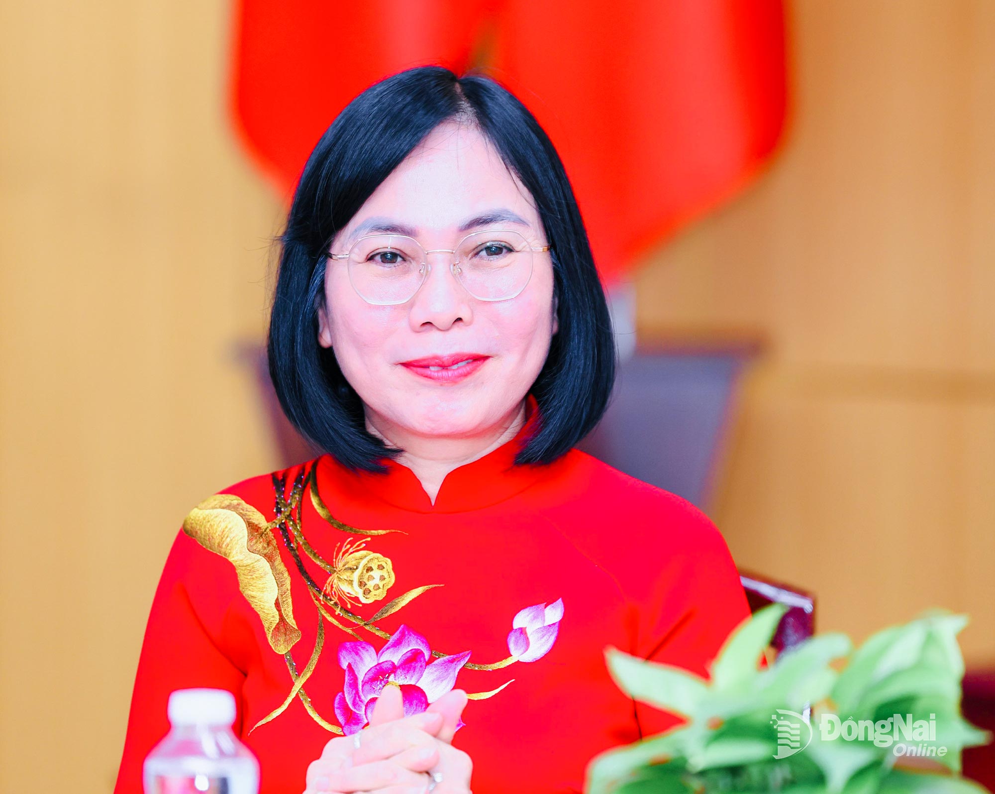 Medlem i provinsens partikommitté och vice ordförande för Dong Nais provinsiella folkkommitté, Nguyen Thi Hoang, deltog också. Foto: Cong Nghia