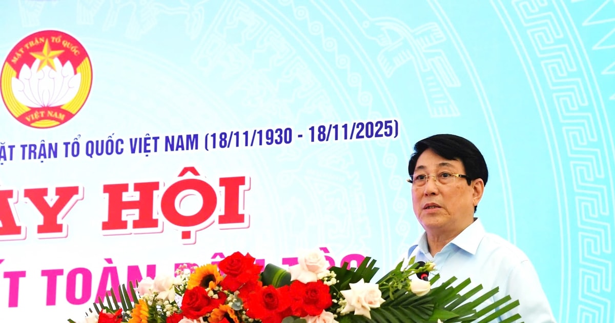 Chủ tịch nước Lương Cường dự Ngày hội Đại đoàn kết toàn dân tộc tại thành phố Đà Nẵng