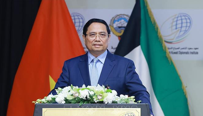 Thủ tướng Phạm Minh Chính thăm Học viện Ngoại giao Kuwait