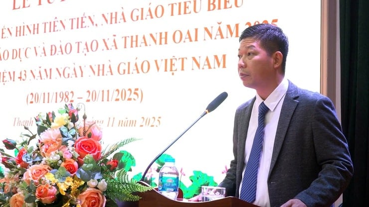 Xã Thanh Oai: Tri ân, tôn vinh nhà giáo tiêu biểu- Ảnh 3.