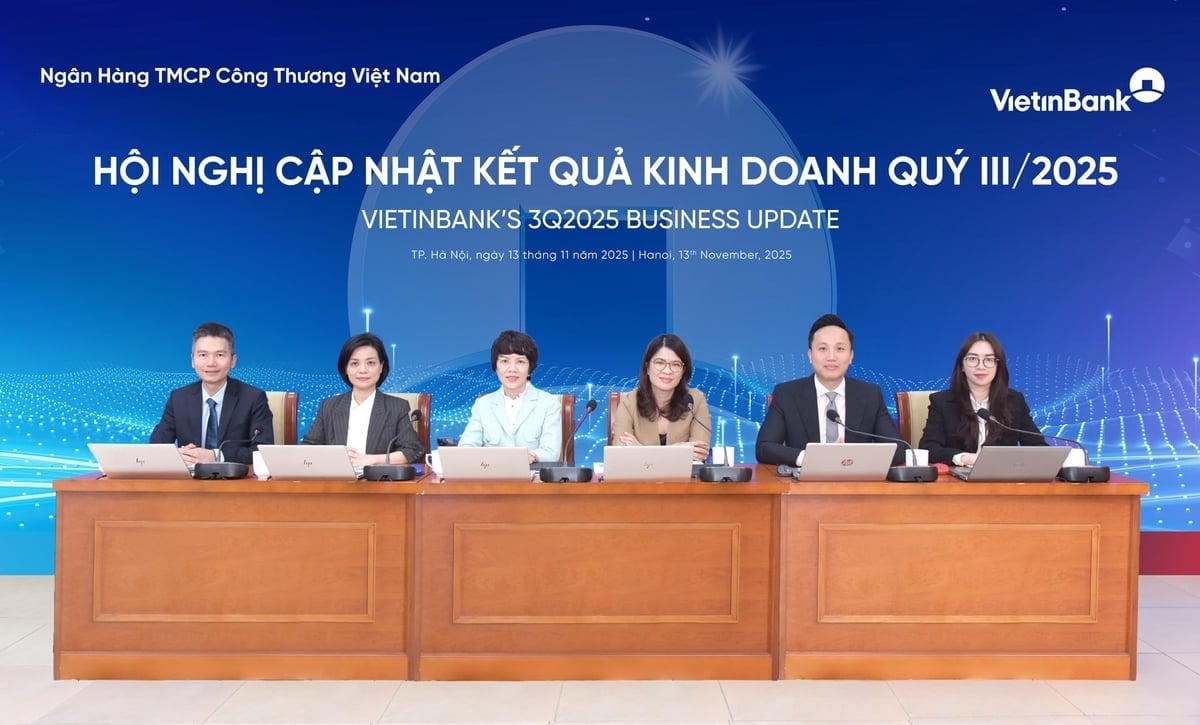 Toàn cảnh Hội nghị cập nhật kết quả kinh doanh quý 3/2025 của VietinBank. Ảnh: CTG.