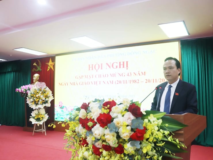 Phường Đông Ngạc kỷ niệm 43 năm Ngày Nhà giáo Việt Nam- Ảnh 1.