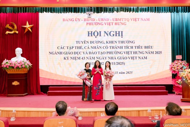 Phường Việt Hưng tuyên dương nhiều tập thể, cá nhân nhân Ngày Nhà giáo Việt Nam 20/11- Ảnh 10.