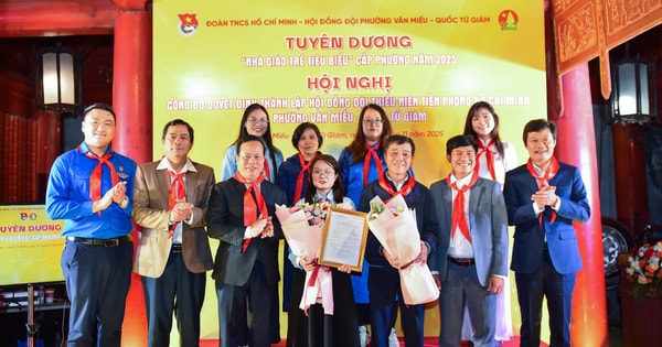 Thành lập Hội đồng Đội và tuyên dương nhà giáo trẻ tiêu biểu phường Văn Miếu - Quốc Tử Giám