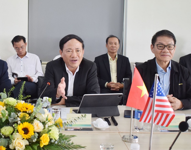 Chủ tịch UBND tỉnh Gia Lai Phạm Anh Tuấn phát biểu tại buổi làm việc.