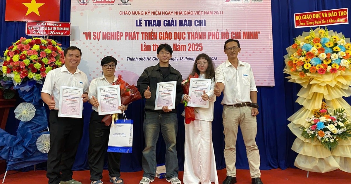 Báo Thanh Niên đoạt 2 giải 'Vì sự phát triển giáo dục TP.HCM' năm 2025