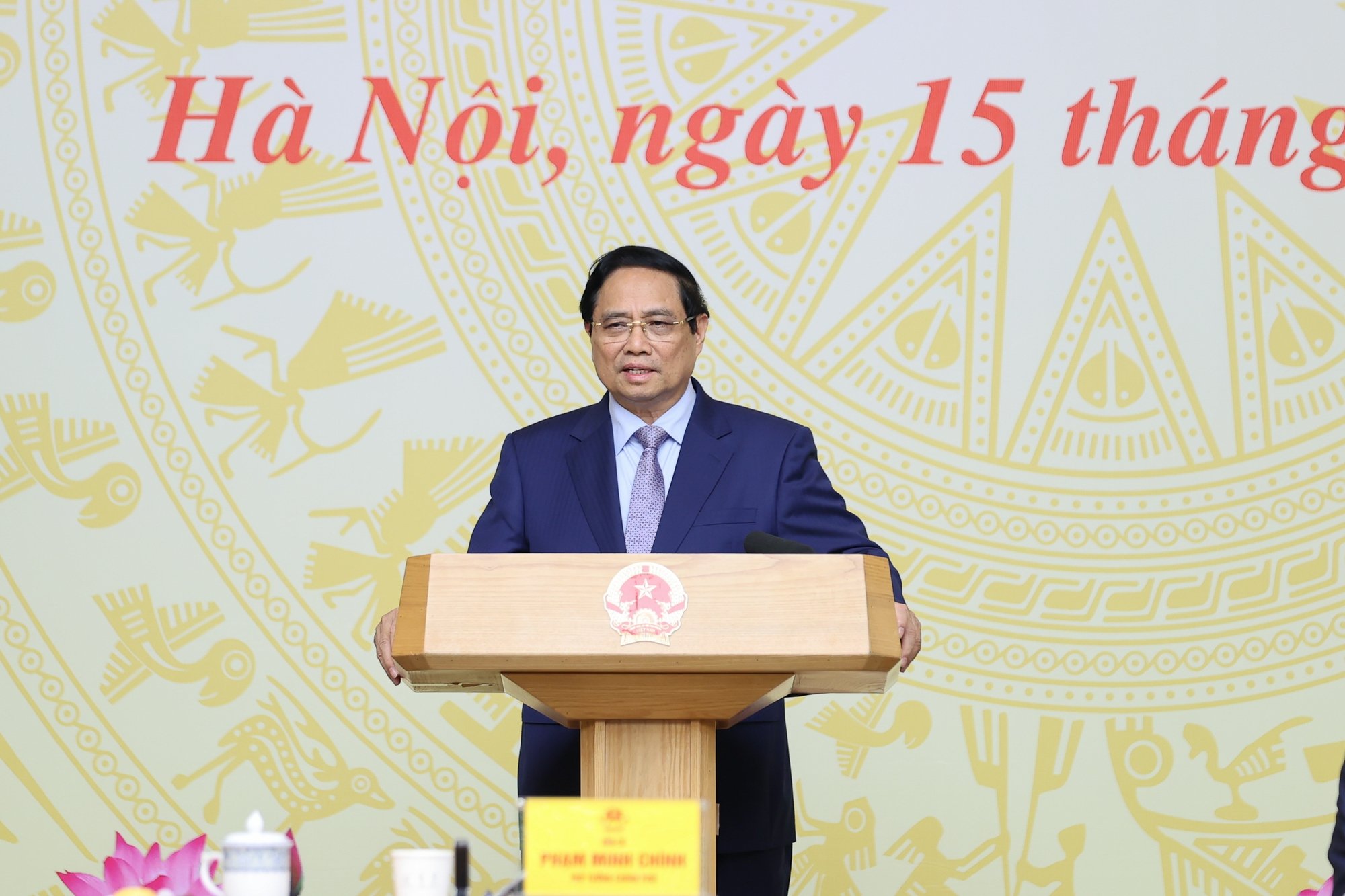 De premier betuigde zijn diepste dank aan alle generaties leraren in het hele land - Foto: VGP/Nhat Bac