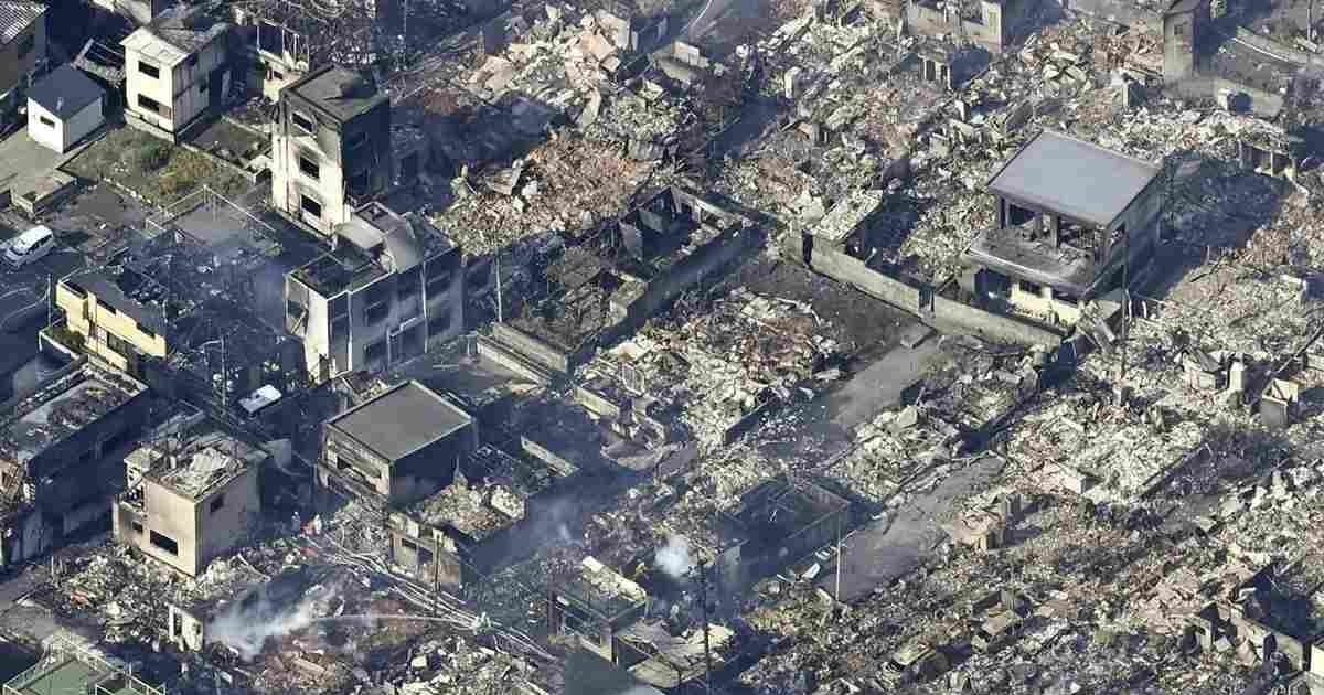 Cháy lớn thiêu rụi 170 ngôi nhà ở Nhật Bản