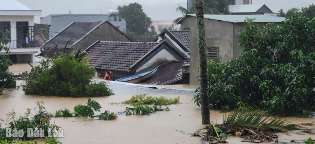 កណ្តាលទីក្រុង La Hai (ចាស់) ត្រូវបានជន់លិចយ៉ាងខ្លាំង។