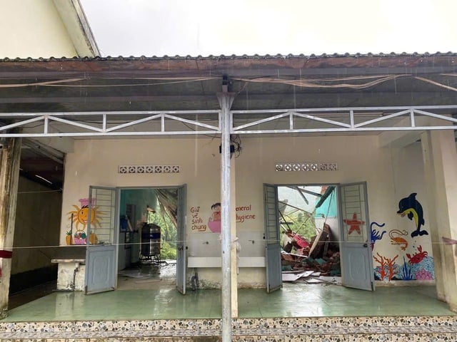 Quảng Ngãi: Sạt lở uy hiếp trường học, di dời khẩn cấp giáo viên và học sinh- Ảnh 4.