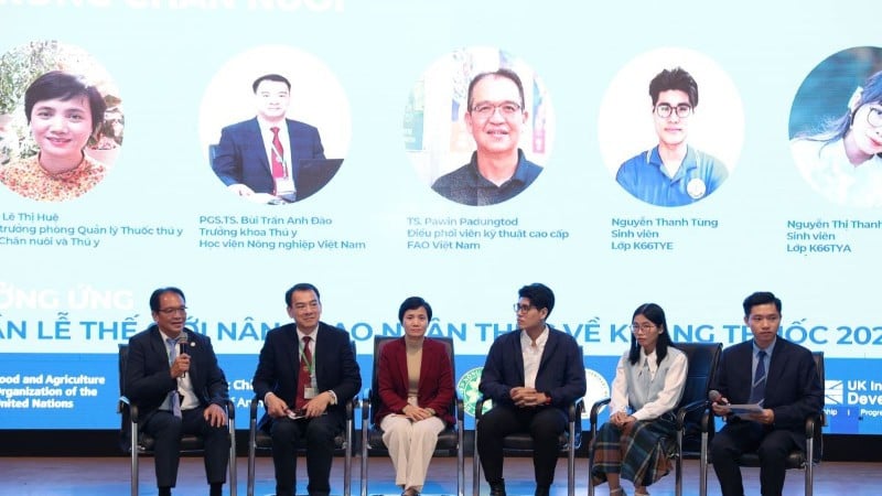 Los delegados participaron en el debate del “Foro Juvenil sobre la Acción contra la Resistencia a los Antibióticos”.