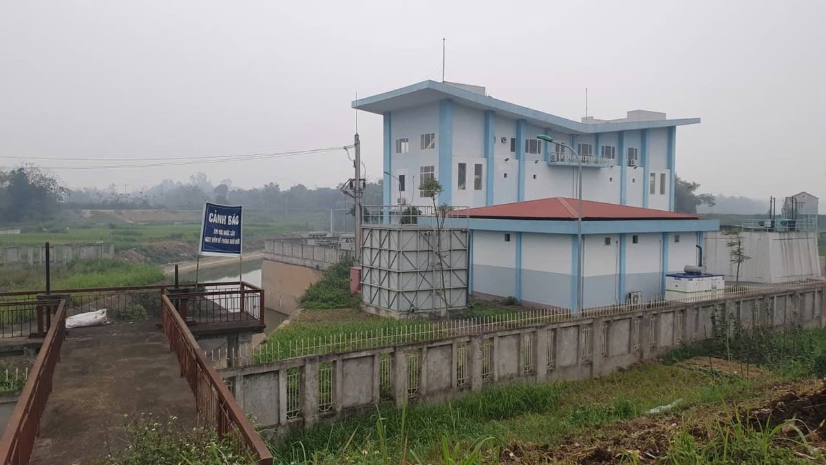 Dự án trạm bơm tiêu Bình Bộ có tổng mức đầu tư trên 258 tỷ đồng từ vốn vay Ấn Độ nhưng chậm tiến độ và chưa mang lại hiệu quả như mong muốn. Ảnh: Bảo Khang.