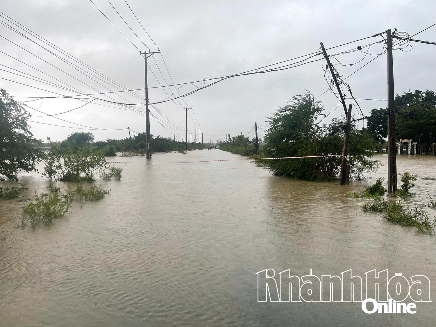 Багато районів комуни Ту Бонг були сильно затоплені.